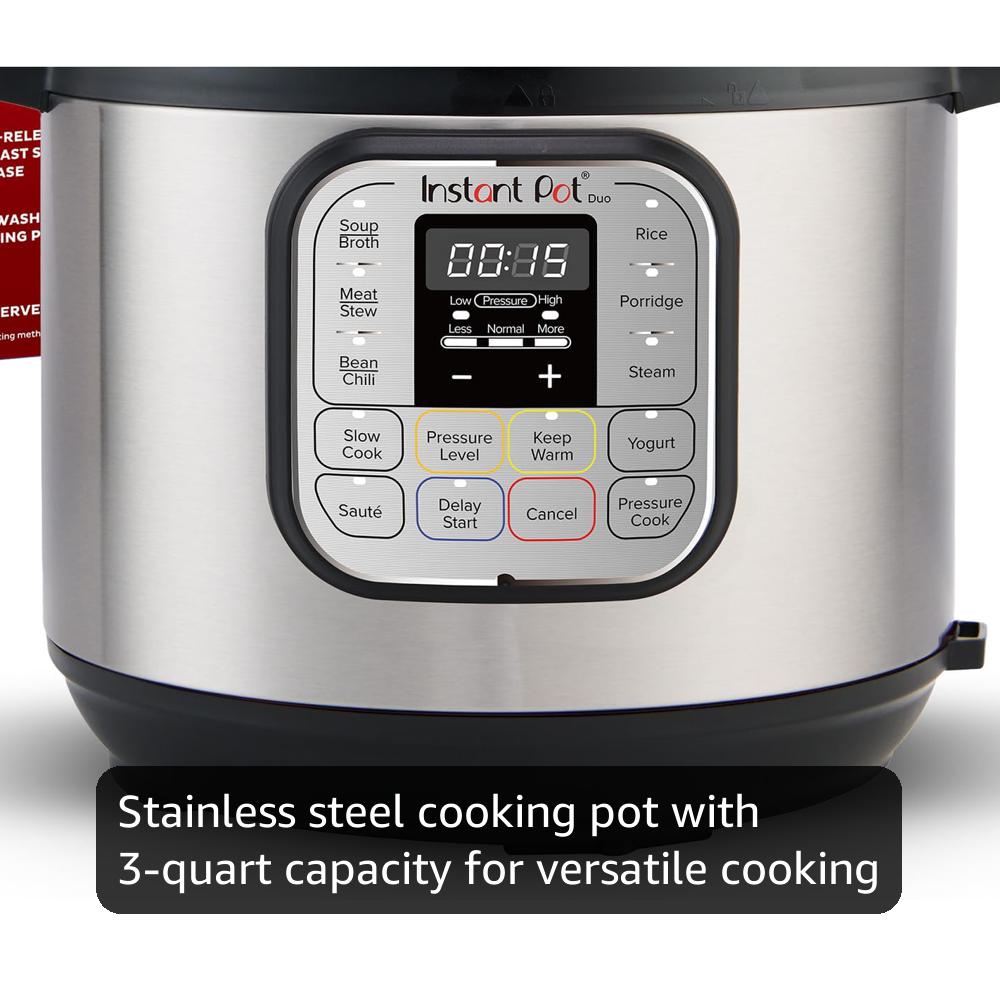 Amazon.com: Instant Pot Duo 7-in-1 Mini Electric Pressure Cooker